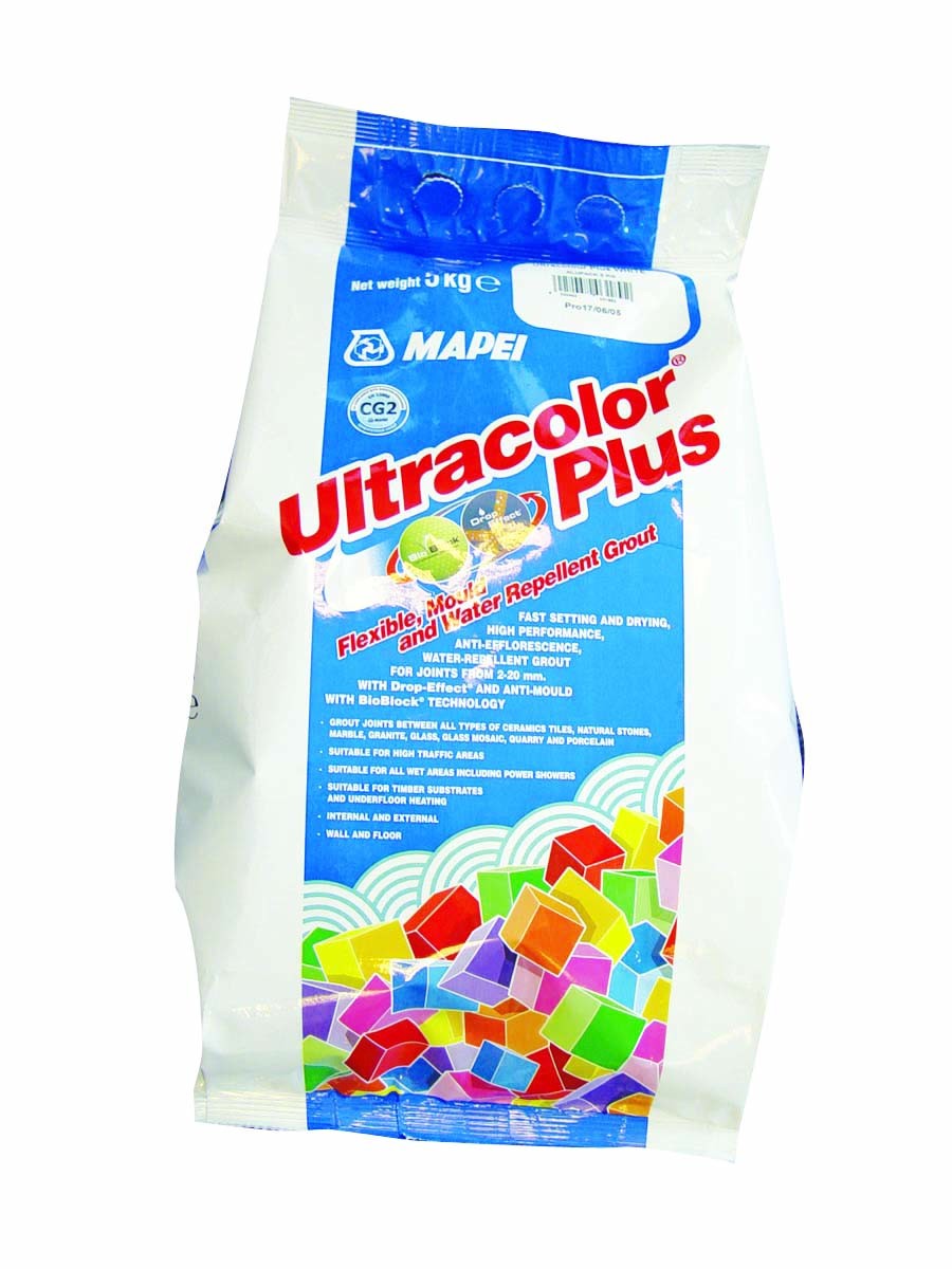 Ultracolour Plus Fast Setting Water-repellent Flexible Grout Ancient White 5kg
