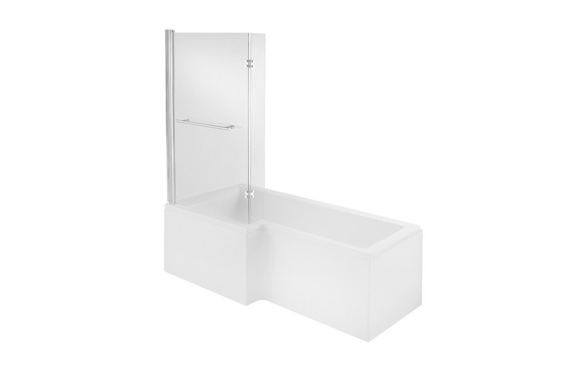 700mm L Shape/p Shape End Panel - White